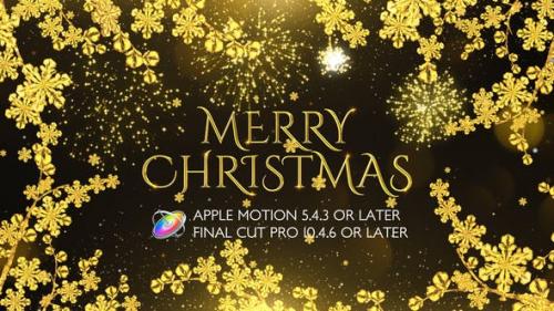 Videohive - Golden Christmas Wishes - Apple Motion