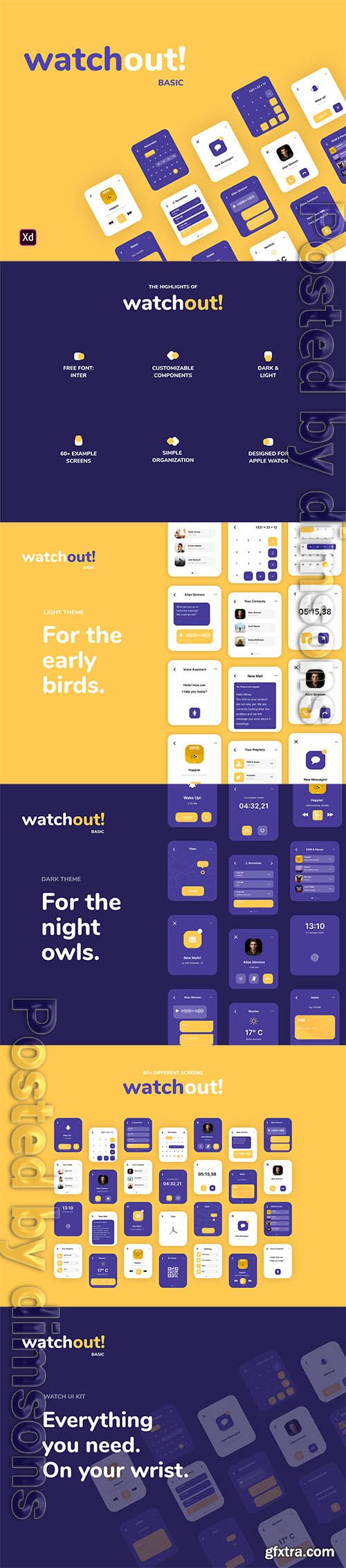 watchout! Basic | Watch UI Kit