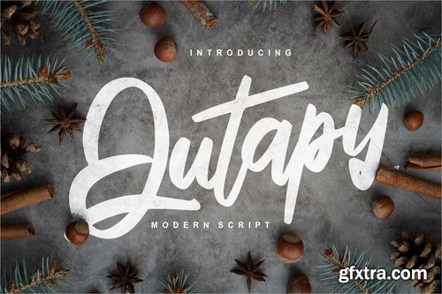 CM - Qutapy Modern Script Font 4284854