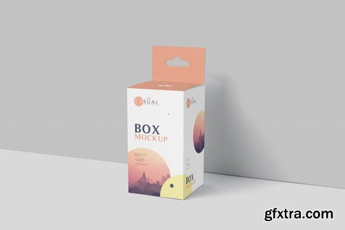 Box Mockup Set - Short Rectangle Size with Hanger