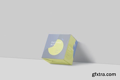 Package Box Mockup Set - Slim Square