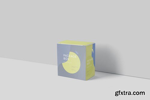 Package Box Mockup Set - Slim Square