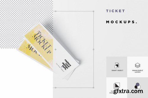 Ticket Mockup Set