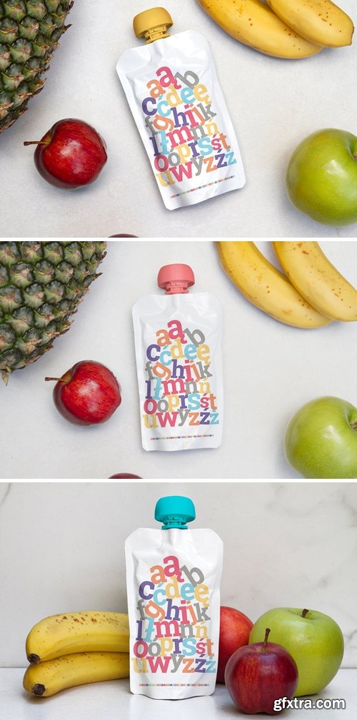 Kids Food Doy Pack Mockup