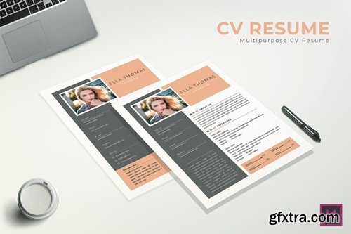 Pastel CV Resume