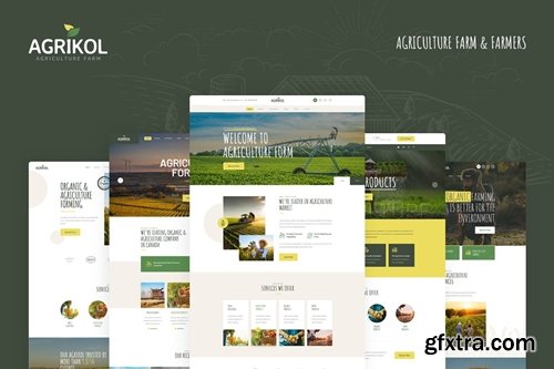 Agrikol - PSD Template For Agriculture Farm