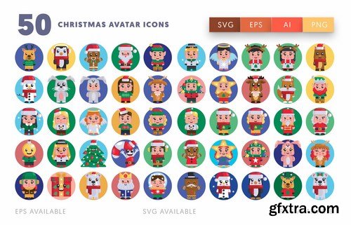 50 Christmas Avatar Icons