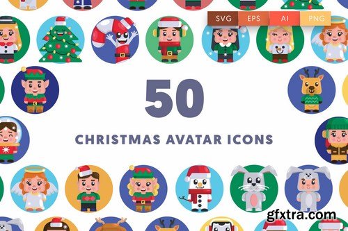 50 Christmas Avatar Icons