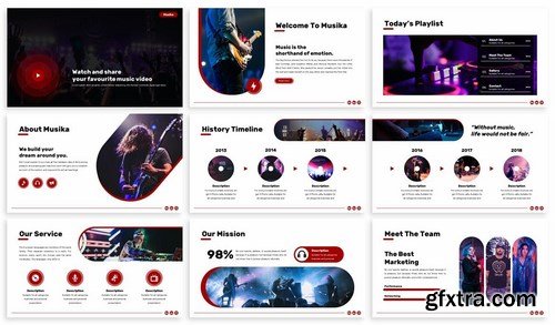 Musika - Music Powerpoint Template