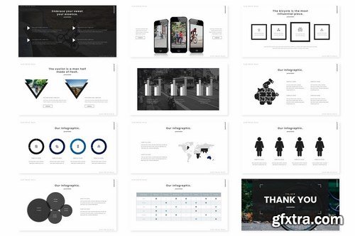 Cycling - Powerpoint Google Slides and Keynote Templates