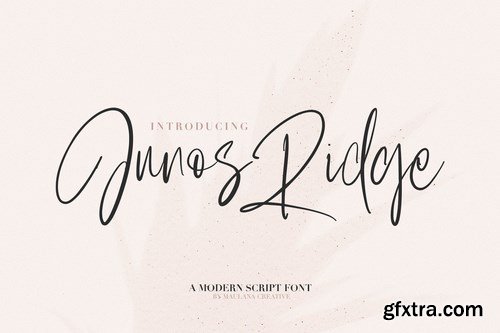 Junos Ridge - Handwritten Brush Font