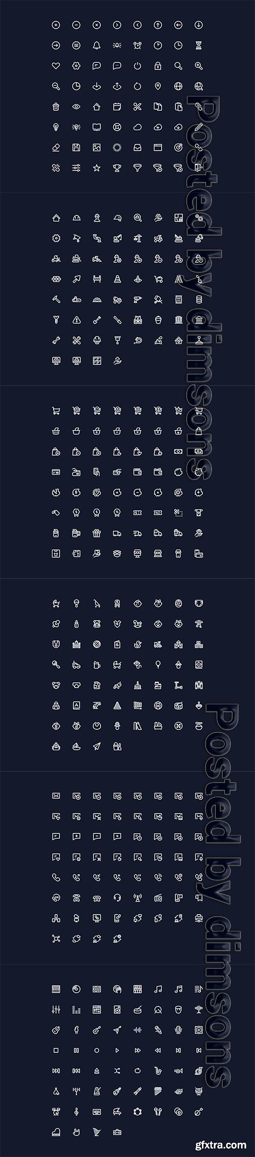 Line Hero - 940 Vector Icons