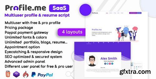 CodeCanyon - Profile.me v1.4 - Saas Multiuser Profile & Resume Script - 23743952 - NULLED