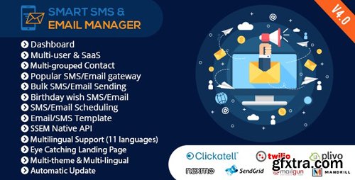 CodeCanyon - Smart SMS & Email Manager (SSEM) v4.0 - 14817919 - NULLED