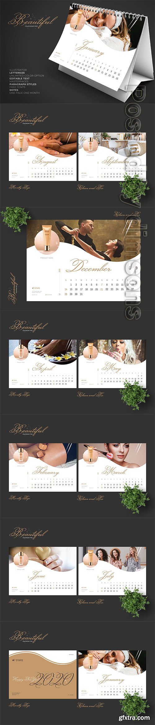 2020 Beauty Creative Calendar Pro