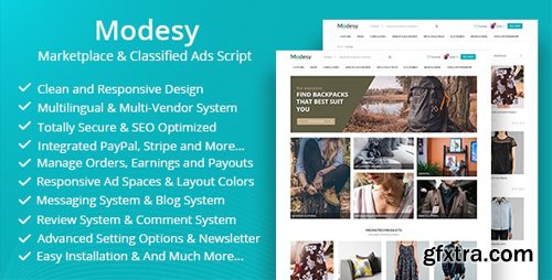 CodeCanyon - Modesy v1.4.1 - Marketplace & Classified Ads Script - 22714108