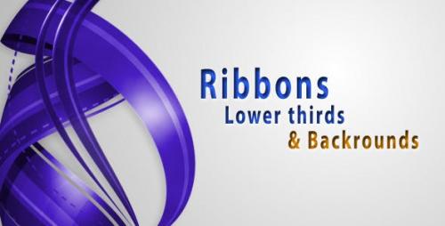 Videohive - RIBBONS Lower thirds & Backgrounds AE project