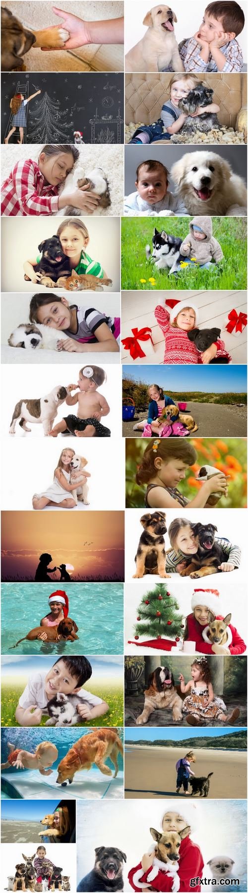 Children baby boy girl puppy dog kitten cat 25 HQ Jpeg