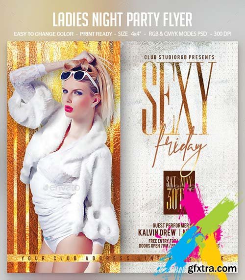 GraphicRiver - Ladies Night Party Flyer 24881820