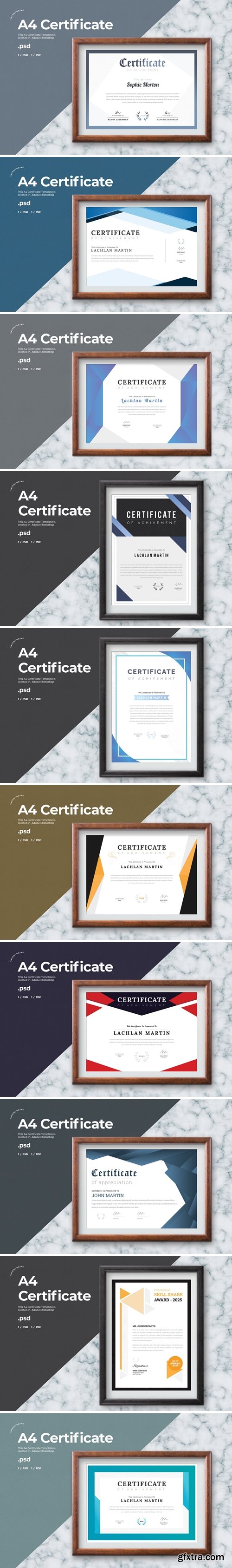 Certificate Template - A4 Bundle