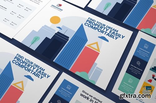 Real Estate A5 Business Flyer PSD Template