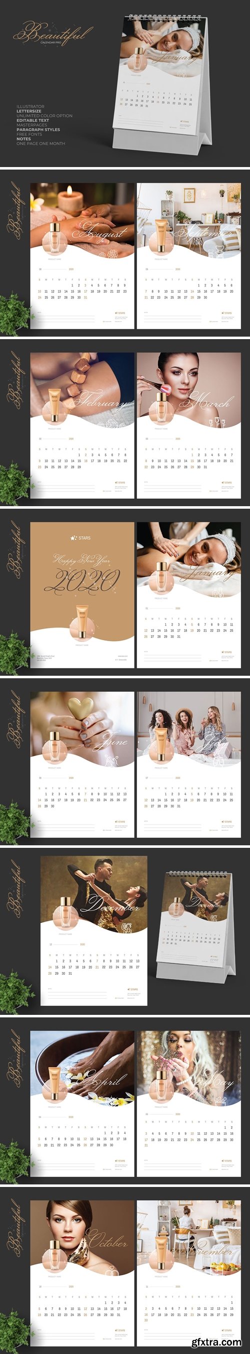 2020 Clean Creative Beauty Calender Pro