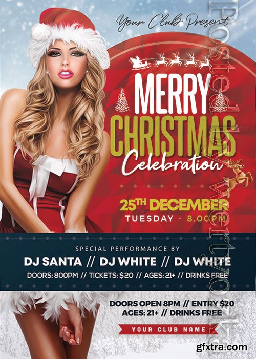 Christmas Party 3 - Premium flyer psd template