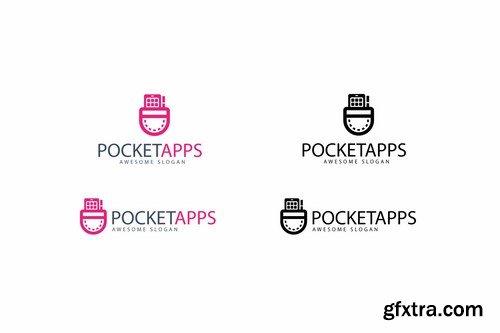 Pocket Apps Logo Template