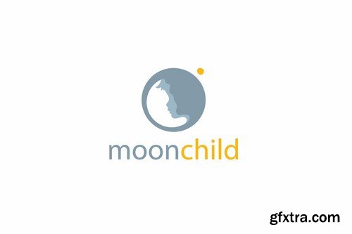 Moon Child Logo Template