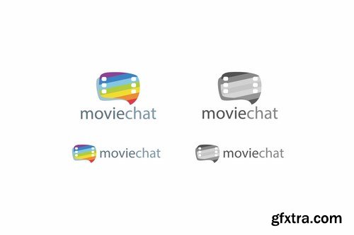 Movie Chat Logo Template