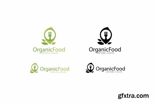 Organic Food Logo Template