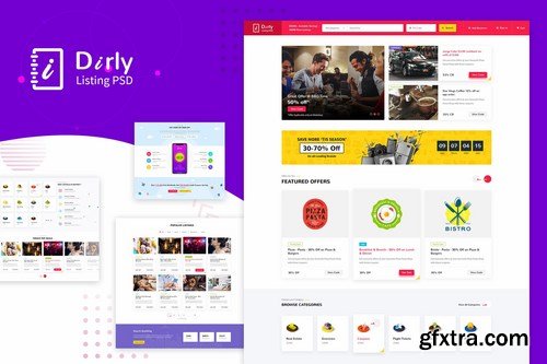 Dirly Directory Listing PSD Template
