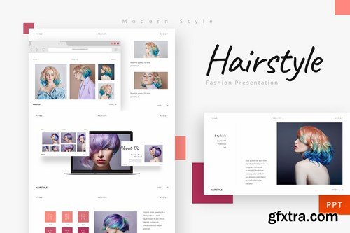 Hairstyle - Beautiful Powerpoint Template