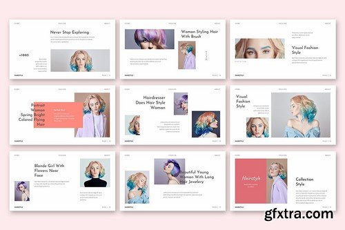 Hairstyle - Beautiful Powerpoint Template