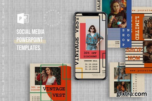 Social Media PowerPoint Templates pack