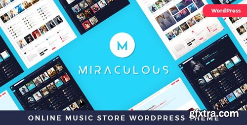 ThemeForest - Miraculous v1.0.6 - Online Music Store WordPress Theme - 22683275