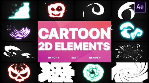 Videohive - 2D Cartoon Elements | After Effects