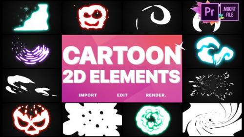 Videohive - 2D Cartoon Elements | Premiere Pro MOGRT