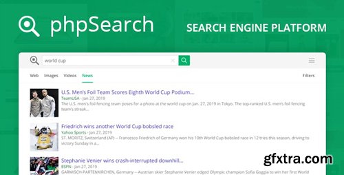 CodeCanyon - phpSearch v4.3.0 - Search Engine Platform - 20982045