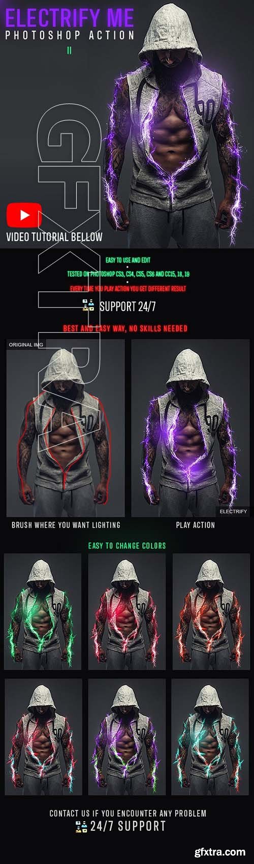 GraphicRiver - Electrify Me Photoshop Action II 24760014