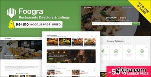 ThemeForest - Foogra v1.0 - Restaurants Directory & Listings Template - 25074949