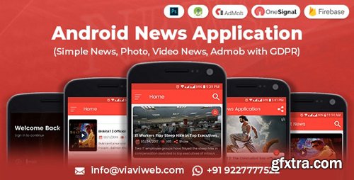 CodeCanyon - Android News Application v1.1 (Simple News, Photo, Video News, Admob with GDPR) - 8348513