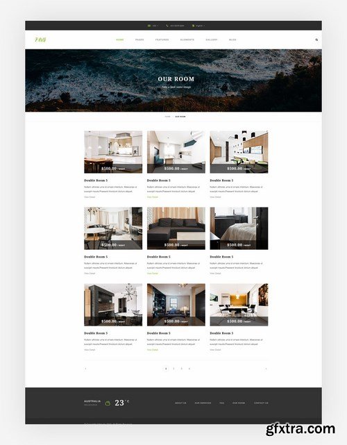 Pavo - Hotel PSD Template