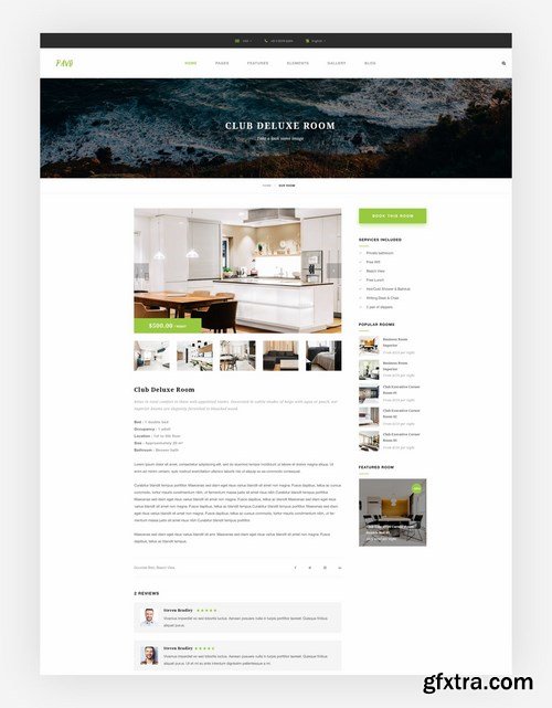 Pavo - Hotel PSD Template