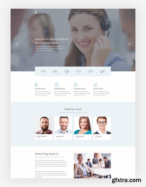 Crater - Business & Financial PSD Template