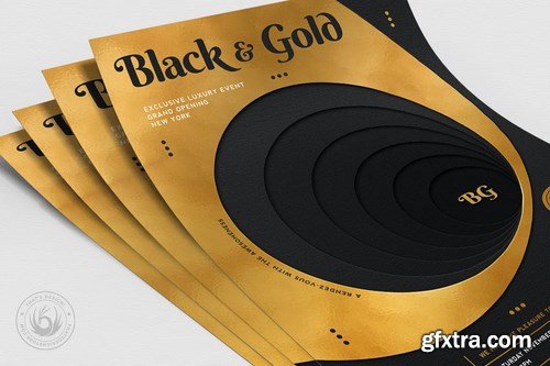 Black and Gold Flyer Template V11