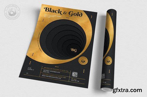 Black and Gold Flyer Template V11