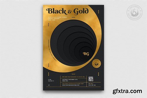 Black and Gold Flyer Template V11