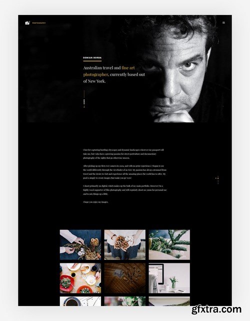 Enima - Photographer, Studio & Portfolio PSD