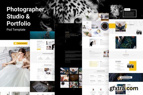 Enima - Photographer, Studio & Portfolio PSD